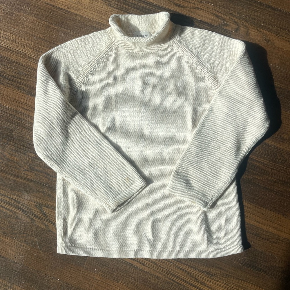 J. Crew Vintage Roll Neck Sweater - Cream